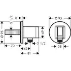 AXOR ShowerSolutions Uchwyt porter FixFit HANSGROHE 36733000