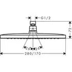 Głowica prysznicowa 280 1jet HANSGROHE 26257000