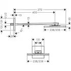 AXOR ShowerSolutions Głowica prysznicowa 250/250 1jet z ramieniem prysznicowym HANSGROHE 35306000