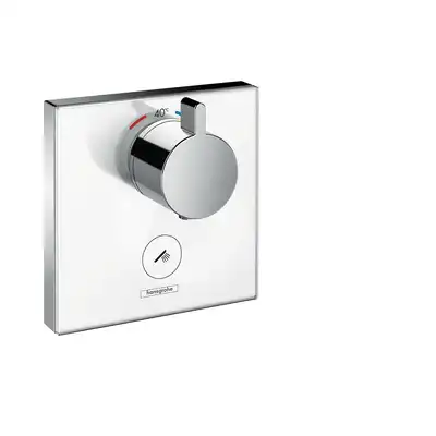 ShowerSelect Glass Bateria termostatyczna do 1 odbiornika z 1 dodatkowym wyjściem, montaż podtynkowy, element zewnętrzny HANSGROHE 15735400