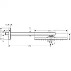 Raindance E Głowica prysznicowa 300 1jet z ramieniem prysznicowym HANSGROHE 26238000
