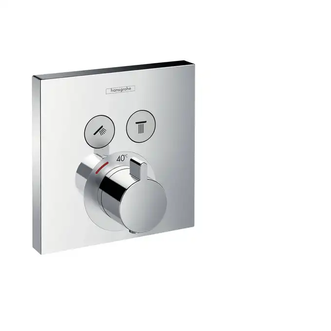 ShowerSelect Bateria termostatyczna do 2 odbiorników, montaż podtynkowy, element zewnętrzny HANSGROHE 15763000