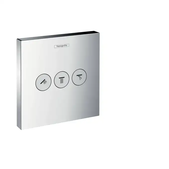 ShowerSelect Zawór odcinający do 3 odbiorników, montaż podtynkowy, element zewnętrzny HANSGROHE 15764000