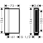 AXOR One Główka prysznicowa One 2jet HANSGROHE 45720000