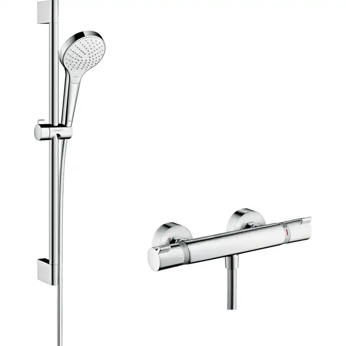 Croma Select S Zestaw prysznicowy Vario z termostatem Ecostat Comfort i drążkiem 65 cm HANSGROHE 27013400