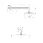 Raindance E Głowica prysznicowa 360 1jet z ramieniem prysznicowym 39 cm HANSGROHE 27376000