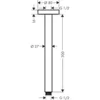 Przyłącze sufitowe S 300 mm HANSGROHE 27389140