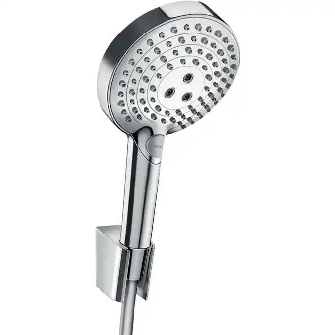 Raindance Select S Punktowy zestaw prysznicowy 120 3jet PowderRain z wężem prysznicowym 125 cm HANSGROHE 27669000