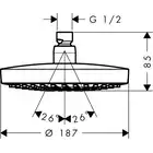 Croma Select S Głowica prysznicowa 180 2jet HANSGROHE 26522400