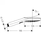 Raindance Select E Główka prysznicowa 120 3jet HANSGROHE 26520340