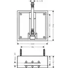 Raindance Zestaw podstawowy do głowicy prysznicowej 260/260 1jet HANSGROHE 26471180