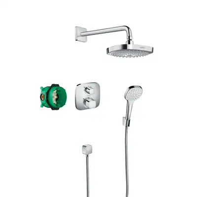 Croma Select E Zestaw prysznicowy podtynkowy z termostatem Ecostat E HANSGROHE 27294000