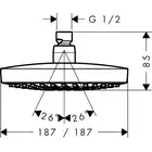 Croma Select E Głowica prysznicowa 180 2jet HANSGROHE 26524000