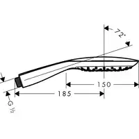 Raindance Select E Główka prysznicowa 150 3jet HANSGROHE 26550000