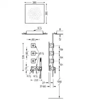 Jednouchwytowa bateria podtynkowa 3V Chrom TRES 21027309