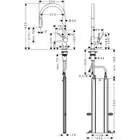 Talis M54 Jednouchwytowa bateria kuchenna 210, wyciągana wylewka, 2jet, sBox HANSGROHE 72801800