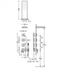 Jednouchwytowa bateria podtynkowa 3V Chrom TRES 21027305