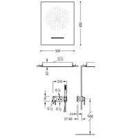 Jednouchwytowa bateria podtynkowa 3V Chrom TRES 21027303