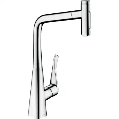 Metris Select M71 Jednouchwytowa bateria kuchenna 320, wyciągana wylewka, 2jet, sBox HANSGROHE 73816000