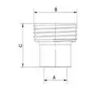 Adapter COMBI 3/8GW x 3/4GW ARCO COMBI89