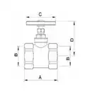 STOP zasuwa, 4GW x 4GW, zamknięcie metalowe ARCO 190411