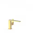 Bateria umywalkowa wylewka 34x10 mm Złoto 24K TRES 00620501OR