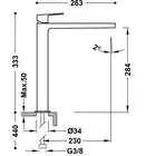 Bateria umywalkowa Stal TRES 21180301AC