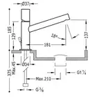 Bateria umywalkowa Chrom TRES 06120301D