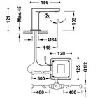 Mieszalnik baterii elektronicznej umywalkowej Chrom TRES 20560302