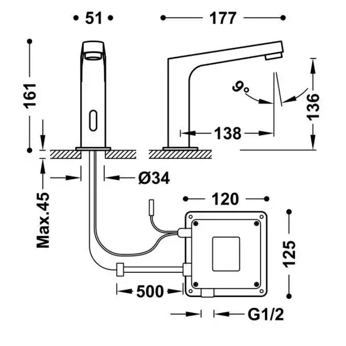 Zestaw elektroniczny „Basic” Chrom TRES 39210397