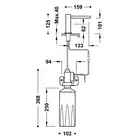 Elektroniczny dozownik mydła do łazienki i kuchni 1600 ml Chrom TRES 39274101