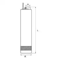 Pompa głębinowa 5” ACUATEC 80 z silnikiem 230V, 1,2kW maks. wysokość podnoszenia – 80m WIMEST TPW 80 230V