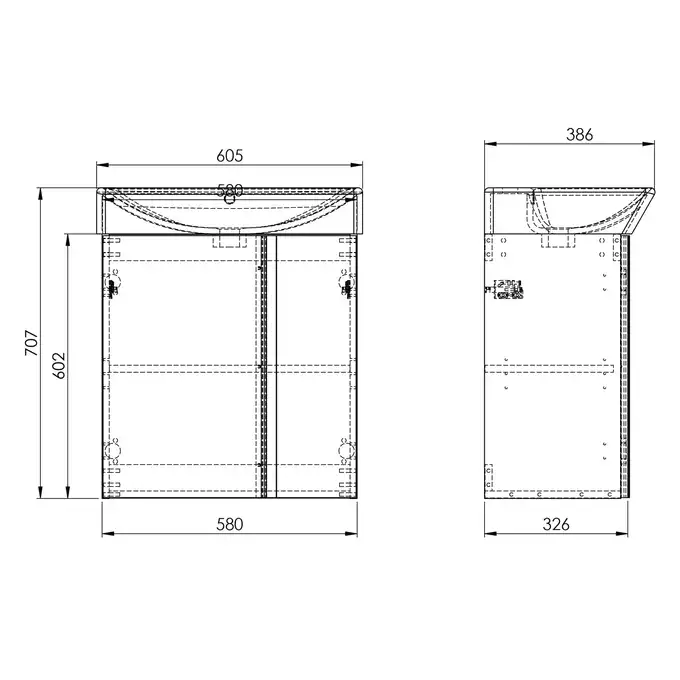 Zestaw SKYE 60 2D white HG PDW ELITA RE020600128060