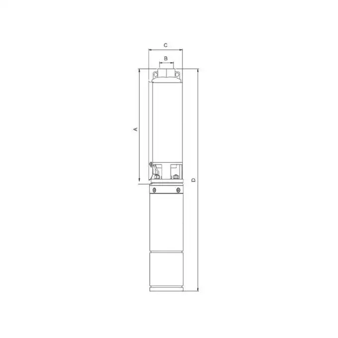 Pompa głębinowa 3,5SD2-66/16 z silnikiem 230V, 0.75kW  wraz z urządzeniem sterującym  maks. wysokość podnoszenia – 78m WIMEST T66/16 230V 0,75KW