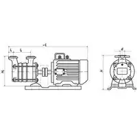 Pompa SKSb 4 stopniowa  z silnikiem 400V, 2.2kW WIMEST