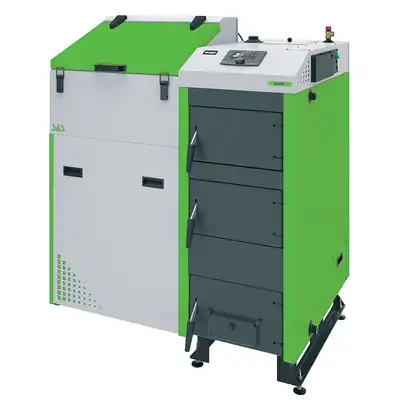 Kocioł SPARK 12 kW lewy TECH 2 na paliwo stałe SAS KOT-SPA-012-L-T2