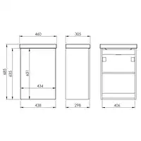 Zestaw KIDO 45 1D white matt PDW ELITA RE020450115290