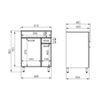 komplet AMIGO KYRA 60 2D 1S white HG NN ELITA 167173