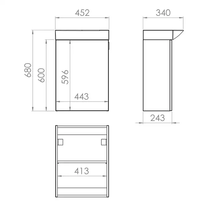 Zestaw RAVELL 45 1D white HG PDW ELITA 166239