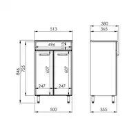 Zestaw AMIGO STREET 50 2D white HG NN ELITA 167015