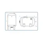 Zbiornik hydroforowy przeponowy 80 l, poziomy WIMEST GZP03 &quot;80&quot; (L)