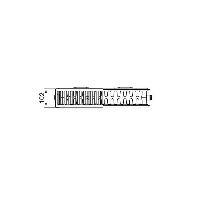 Grzejnik X2 Plan-K typ 22 wys. 405x102x1405 biały, 10 bar, z osłonami KERMI PK0220414