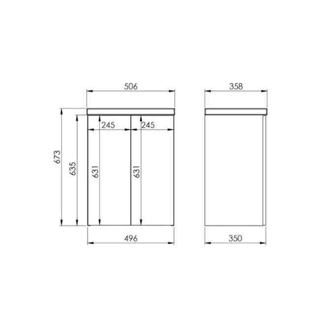 Zestaw KIDO 50 2D black matt PDW ELITA RE020500117160