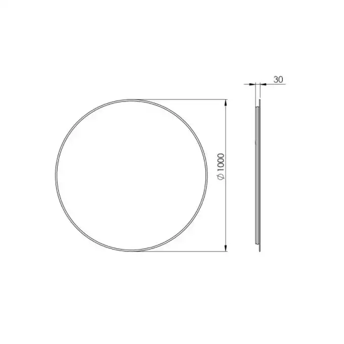 Lustro LED SHARON ROUND 100 gold ELITA RE061002015570