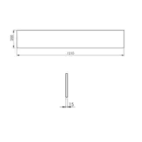 Panel ścienny marmur 120/20/1,5 white matt ELITA RE181200015290