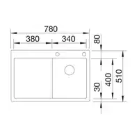 Zlewozmywak CLARON 4 S-IF Stal polerowana prawa, korek auto., InFino, PushControl BLANCO 521623