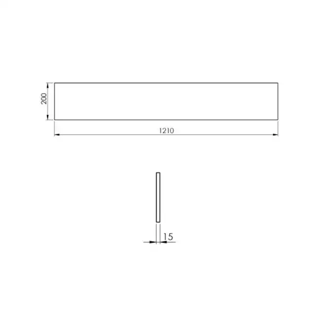 Panel ścienny marmur 120/20/1,5 white matt ELITA RE181200015290