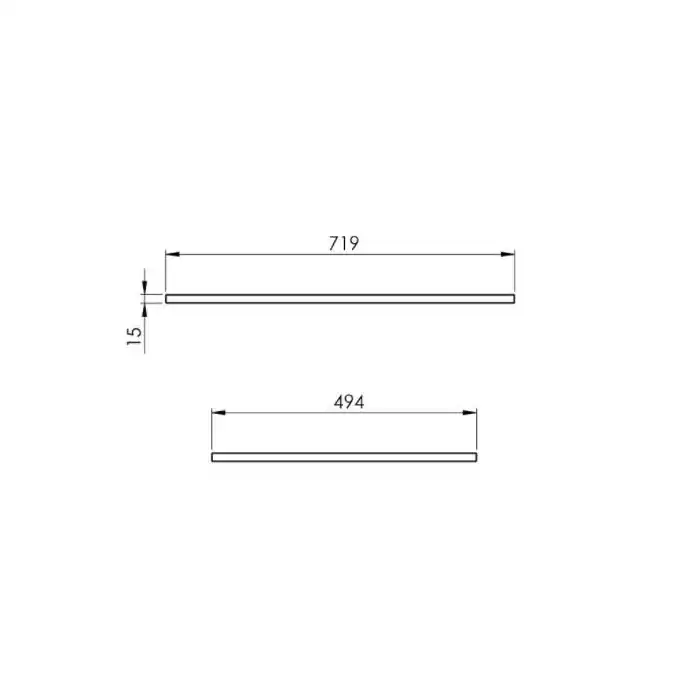 Blat marmur 70/49,4/1,5 black matt ELITA RE050700017160