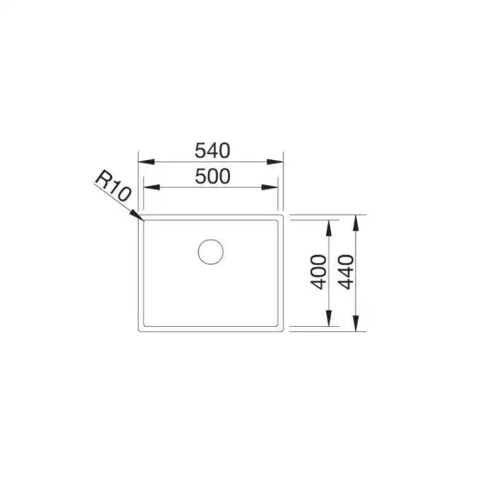 Zlewozmywak CLARON 500-IF Stal Durinox, InFino BLANCO 523390