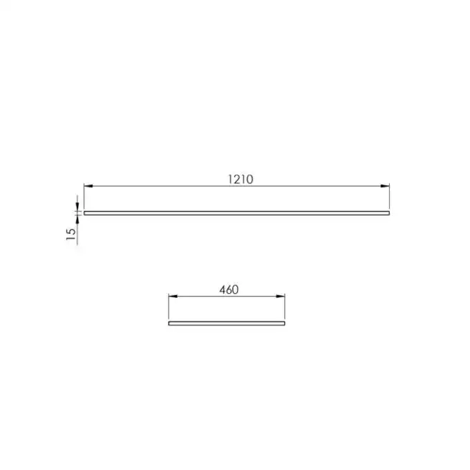 Blat marmur 120/46/1,5 black matt ELITA RE051200017160